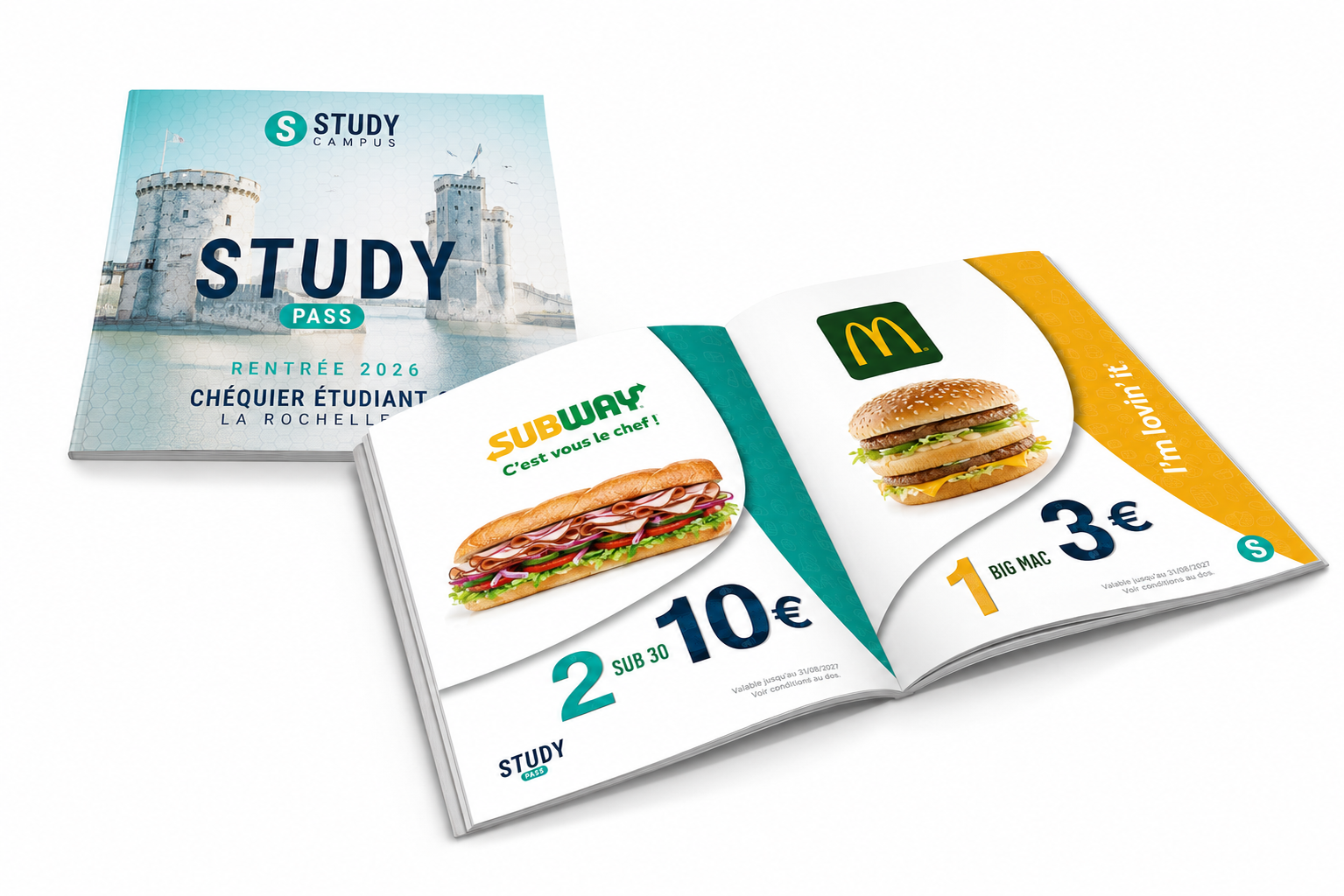 Chéquier de réduction Study Pass